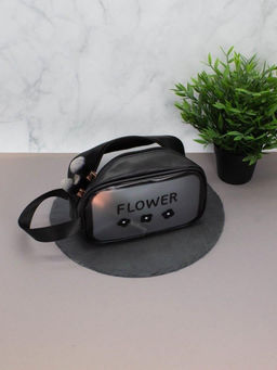 Косметичка "Daisy", black (14х20х9,5 см)