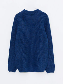 Bisiklet Yaka Basic Uzun Kollu Erkek ?ocuk Triko Kazak - Waikiki фото 2