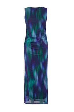 TRENDYOLMILLA Cok Renkli Buzgu/Drape Detayl? Desenli Vucuda Oturan Maxi Esnek Orme Kalem Elbise TWOSS24EL00078 фото 18