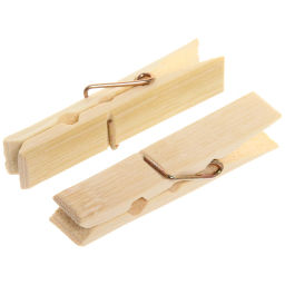Цена за 10 шт. Прищепки бельевые Селфи бамбук (20шт) 6см