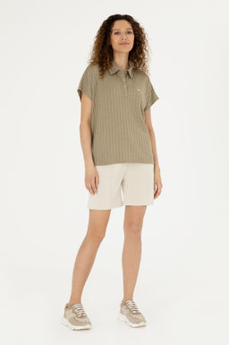 Женские трикотажные шорты с каменным узором Неожиданная скидка в корзине