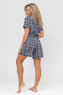 Костюм женский Натали из хлопка в клетку  фото 48