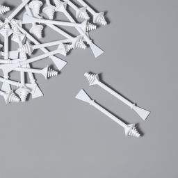 Шпатели для депиляции, двусторонние, пластиковые, 7.5×1.2 см, 50 шт. белые