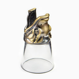 Подарочный набор 4 в 1 «Удачная рыбалка»: 3 рюмки для водки по 50 мл, воблер, бронза