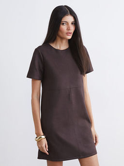 Bisiklet Yaka Mini Elbise