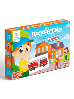 Настольная игра с липучками «Все профессии важны», сюжетно-ролевая, 31 карта, 3+