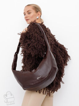 Сумка женская кожаная 9177SP coffee Velina Fabbaino-Safenta в Новосибирске