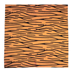 Лоскут для рукоделия, 53 53 см, мех тигровый бежевый на трикотажной основе - Страна карнавалия фото 3