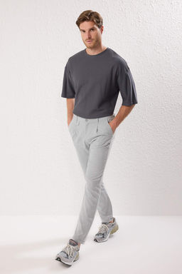 TRENDYOL MAN Siyah Italyan Kesim Pileli Klasik Duble Paca Kumas Pantolon TMNSS24PL00022 - Trendyolmilla фото 3
