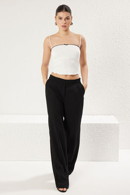 TRENDYOLMILLA Sar? Dantel Detayl? Fitted/Vucuda Oturan Orme Atlet TWOSS25AL00012  фото 2