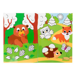 Раскраска многоразовая набор Рисуй-стирай. Мир животных 2 шт. по 12 стр. - Буква-Ленд фото 4