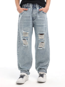 Джинсы-бананы для мальчиков - Синий мир фото 11