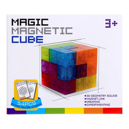 Конструктор магнитный «Магический куб», 7 деталей, 54 задания