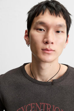 SPRAY PRINT KNIT T-SHIRT - Zara фото 5