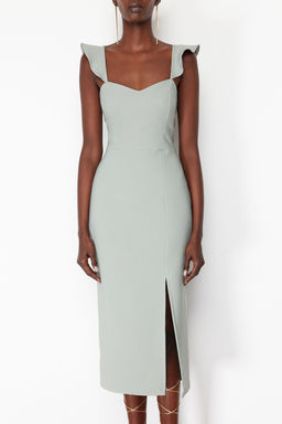 TRENDYOLMILLA Siyah Dokuma Elbise TPRSS24EL00134 фото 14