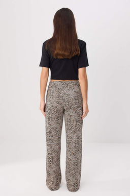 _ok Renkli Animal Wide Leg/Geni_ Pa_a Beli Lastikli Normal Bel Yumu_ak _rme Pantolon TWOSS26PL00216 - Trendyolmilla фото 4