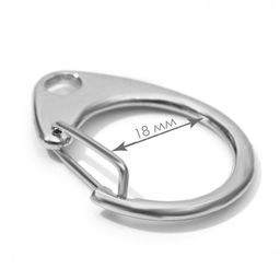 Карабин металлический «Круг», d=18 мм, 31×24 мм, 10 шт., цвет серебряный