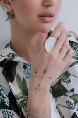 Martichelli КОЛЬЦО С БЕЛОЙ ВСТАВКОЙ  фото 3