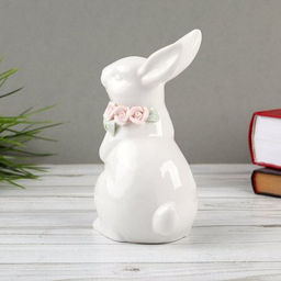 Фигурка Кролик с цветами 16 см / 19069 /уп 48/Пасха - Галеонтрейд фото 3