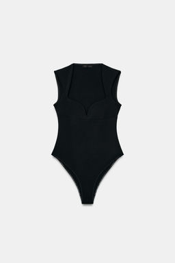 STRETCH SWEETHEART NECKLINE BODYSUIT - Zara фото 4