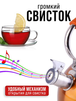 30961 Чайник 2,5 л со свистком нерж MB (х12) - Mayer&boch фото 9