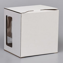 Коробка под торт 2 окна, с ручками, белая, 24 х 24 х 20 см - UPAK LAND фото 6