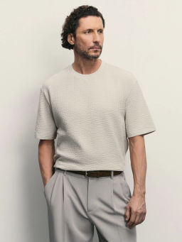 Футболка из фактурного хлопка / Zarina