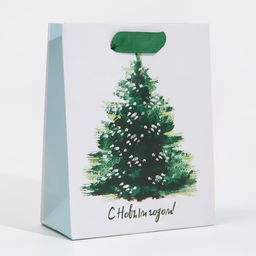 Цена за 2 шт. Пакет подарочный новогодний ламинированный «Морозная свежесть», 12 х 15 х 5.5 см