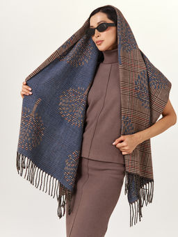 в составе ШЕРСТЬ и КАШЕМИР Большой, мягкий, теплый двусторонний палантин - Tantino фото 20