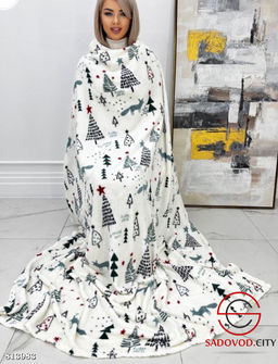 Новогодний плед с рисунком