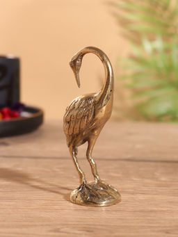Сувенир «Журавль», 5×3×10 см, бронза