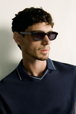 POLO REGULAR FIT CONTRASTE / Marino - Zara фото 5