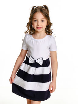 Платье для девочки UD 1412 бел/синий - Mini maxi фото 7