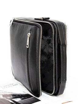 LACCOMA сумка 5270-4-черный натуральная кожа