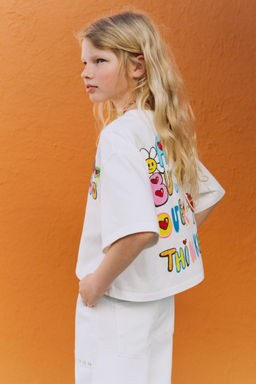 NEON SLOGAN T-SHIRT - Zara фото 6