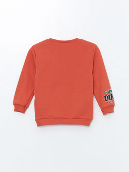 Bisiklet Yaka Bask?l? Erkek Bebek Sweatshirt - Waikiki фото 2