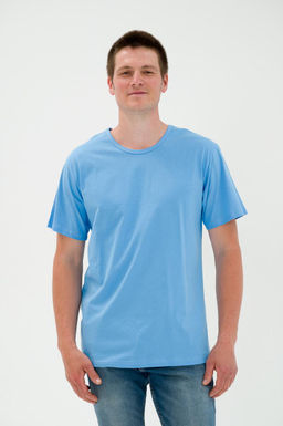 Футболка мужская из кулирки небесный