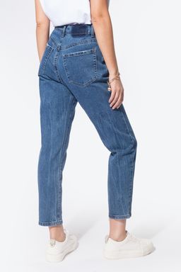 Джинсы mom-fit из 100% хлопкового денима - Vilatte фото 4