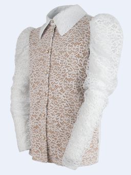 Блузка белый 212230817 - Nota bene фото 22