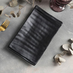 Блюдо «Чёрный Восток», 24.6×15.4×3 см, чёрное