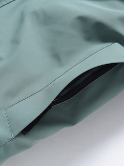 Парка зимняя мужская с капюшоном и мехом енот зеленого цвета 9537-1Z - Valianly фото 10