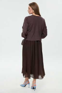 Платье NIKVA н740-28 горький шоколад