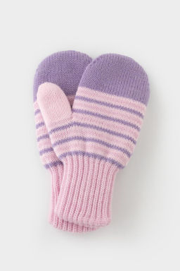 КВ 10009/24ш/розовая сирень,св.сиреневый варежки дет