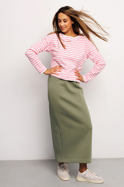 Юбка длинная макси с разрезом 388KHK