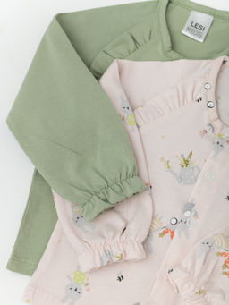 Кофта ясельная для девочки, бел/роз - Lesi kids фото 19