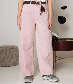 Джинсы #КТ6906 (1), светло-розовый