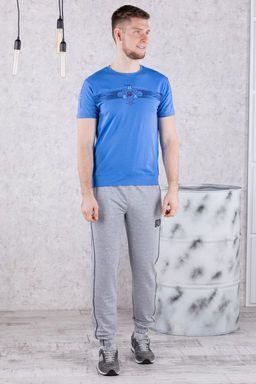 Брюки спортивные 
 3.MM116B-серый-светлый