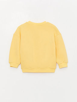 Bisiklet Yaka Uzun Kollu Bask?l? Erkek Bebek Sweatshirt - Waikiki фото 2