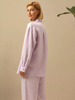 Рубашка женская Лён Белый - Modamica фото 33