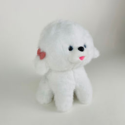 Мягкая игрушка Собака белая с бантиком 35 см (арт. 9599/35) - Storyland фото 4